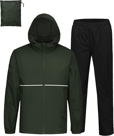 ZITY Men's Waterproof Breathable Packable Rainwear-CUMRS05414