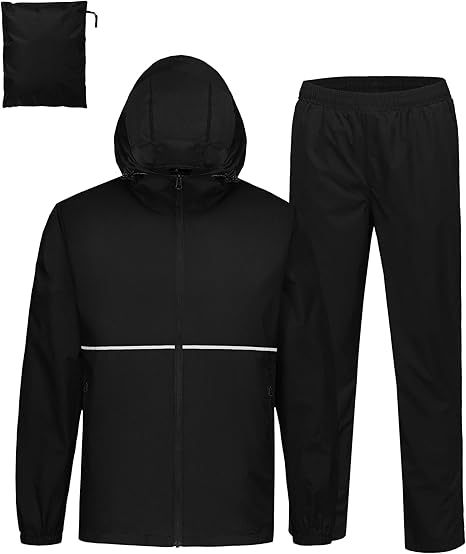 ZITY Men's Waterproof Breathable Packable Rainwear-CUMRS05414