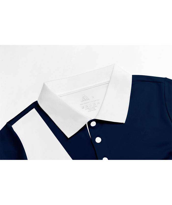 ZITY Kid's Summer Color Block Dri Fit Golf Polo Shirt-CUBPO02402