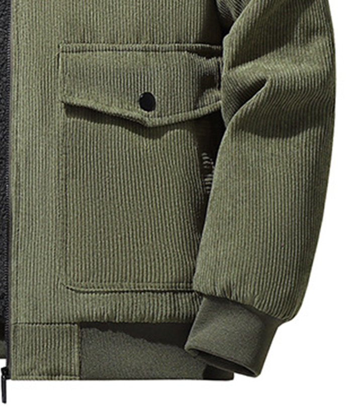 ZITY Men's Cotton Full Zipper Fleece Jacket-DUMCO05533