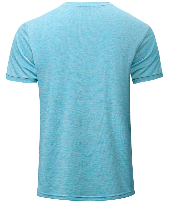 ZITY Men's Dri Fit Button Up Summer T-Shirt-CUMSS01366