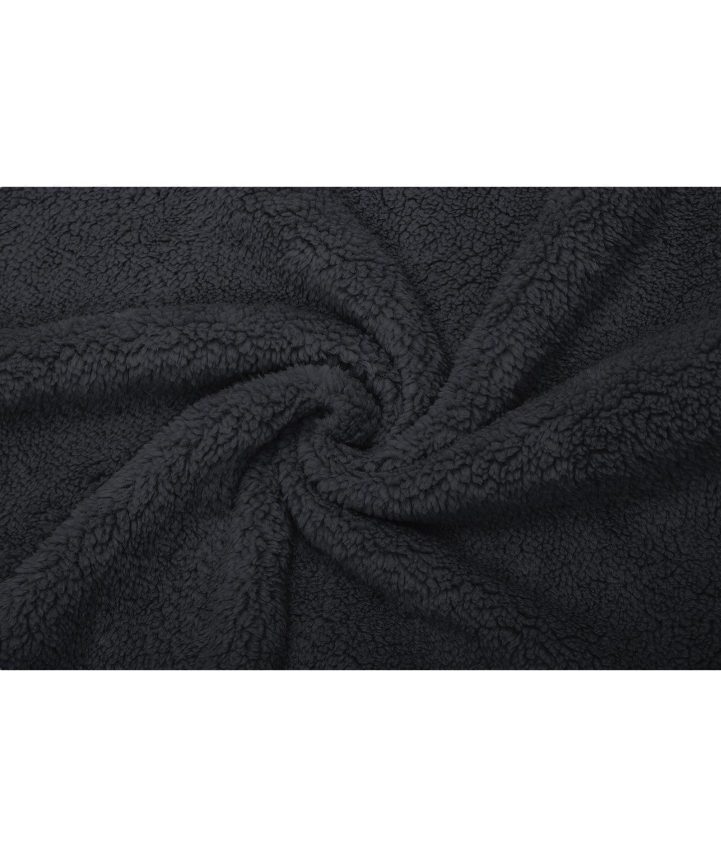 ZITY Men's Full Zip Up Contrast Color Fleece Hoodie-zity1712