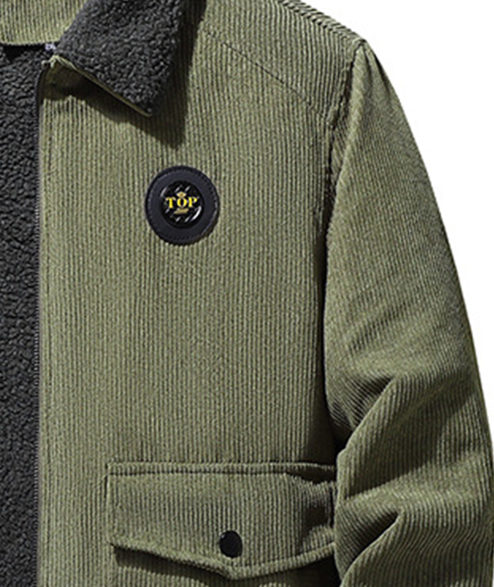 ZITY Men's Cotton Full Zipper Fleece Jacket-DUMCO05533