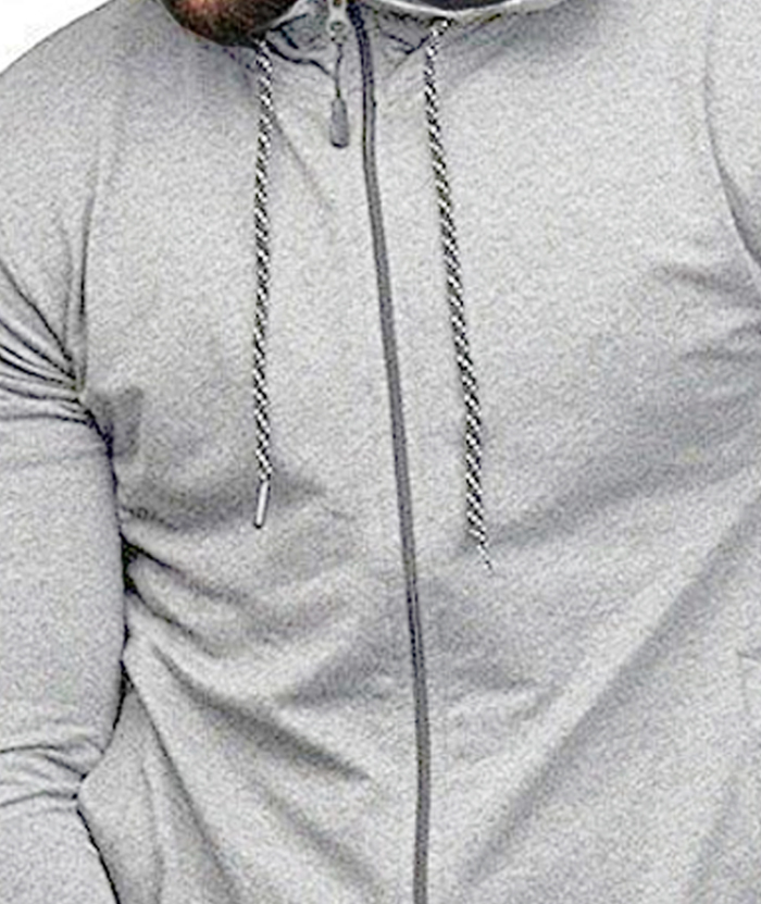 ZITY Men's Full-Zip Long Sleeve Workout Slim Fit Outdoor Hoodie-DUMFH04985|Zitysports