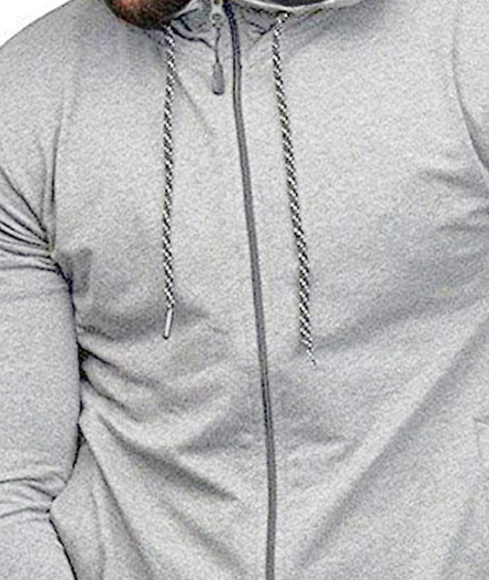 ZITY Men's Full-Zip Long Sleeve Workout Slim Fit Outdoor Hoodie-DUMFH04985|Zitysports