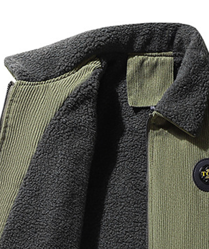 ZITY Men's Cotton Full Zipper Fleece Jacket-DUMCO05533