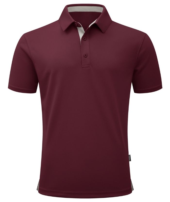 ZITY Men's Button Up Slim Fit Polo Shirt-CUMPO05188