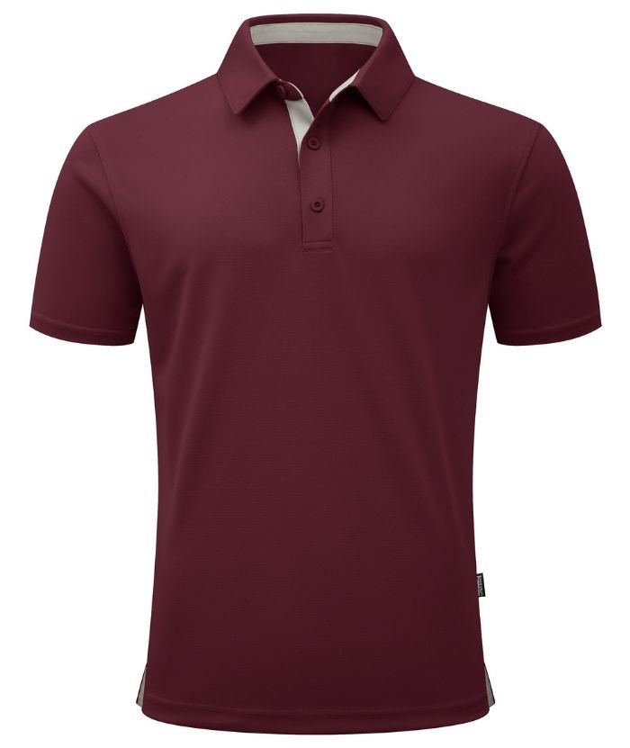 ZITY Men's Button Up Slim Fit Polo Shirt-CUMPO05188