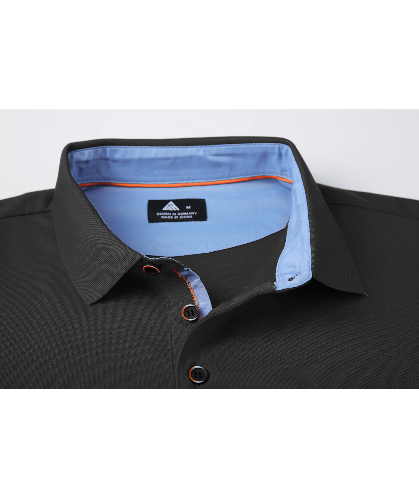 ZITY Men's Button Up Dri Fit Long Sleeve Polo Shirt-CFMPO00095