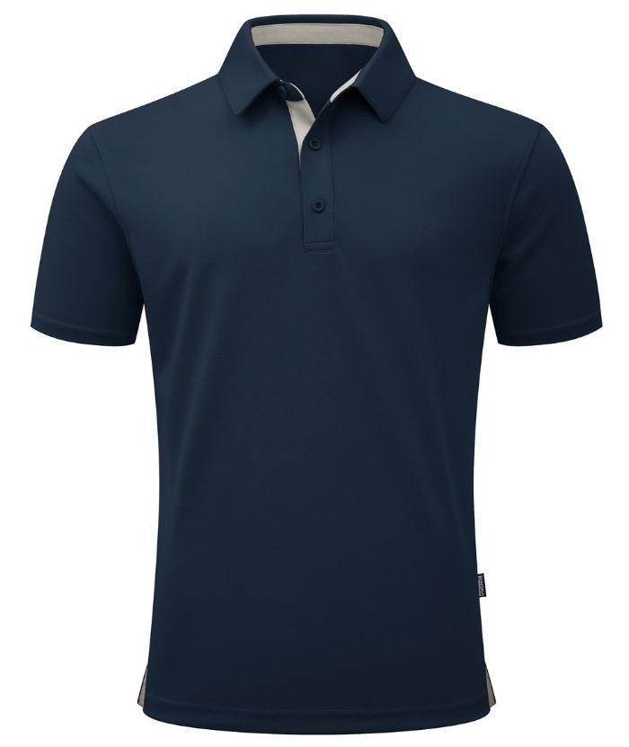 ZITY Men's Button Up Slim Fit Polo Shirt-CUMPO05188