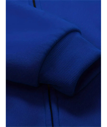 ZITY Men's Solid Hooded Jacket Thick Fleece Hoodie For Fall Winter-ZPK007270 | Zitysports