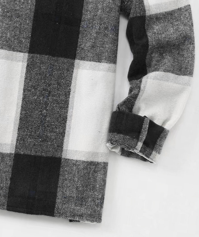 ZITY Men's Button-Up Slim Fit Plaid Flannel Shirt-DUMLT05330|Zitysports