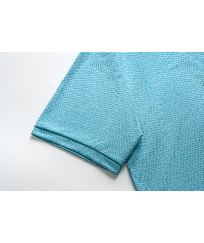 ZITY Men's Dri Fit Button Up Summer T-Shirt-CUMSS01366