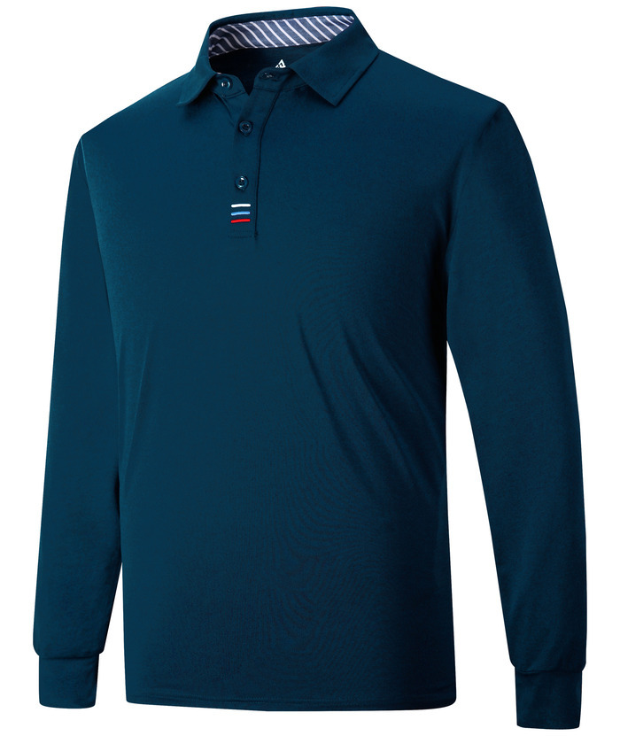 ZITY Men's Long Sleeve Quick Dry Sports Golf Tennis Polo Shirt-ZPK004673 | Zitysports