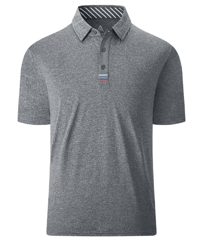 ZITY Men's Button Up Slim Fit Polo Shirt-CEMPO02420