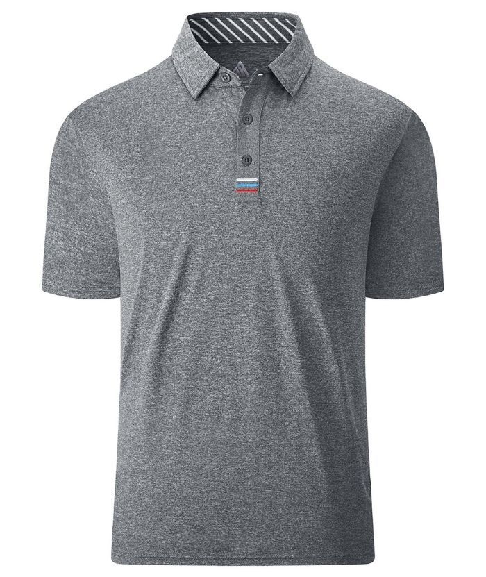 ZITY Men's Button Up Slim Fit Polo Shirt-CEMPO02420