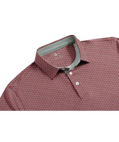 ZITY Men's Printed Dri Fit Performance Golf Polo Shirt-CUMPO05189 