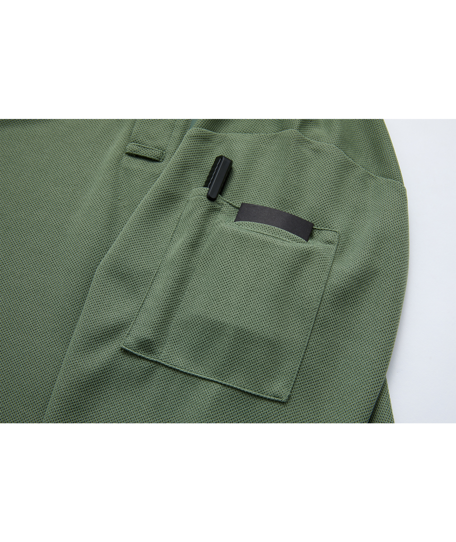 ZITY Men's Zipper Pocket Long Sleeve Polo Shirt-CFMPO00043