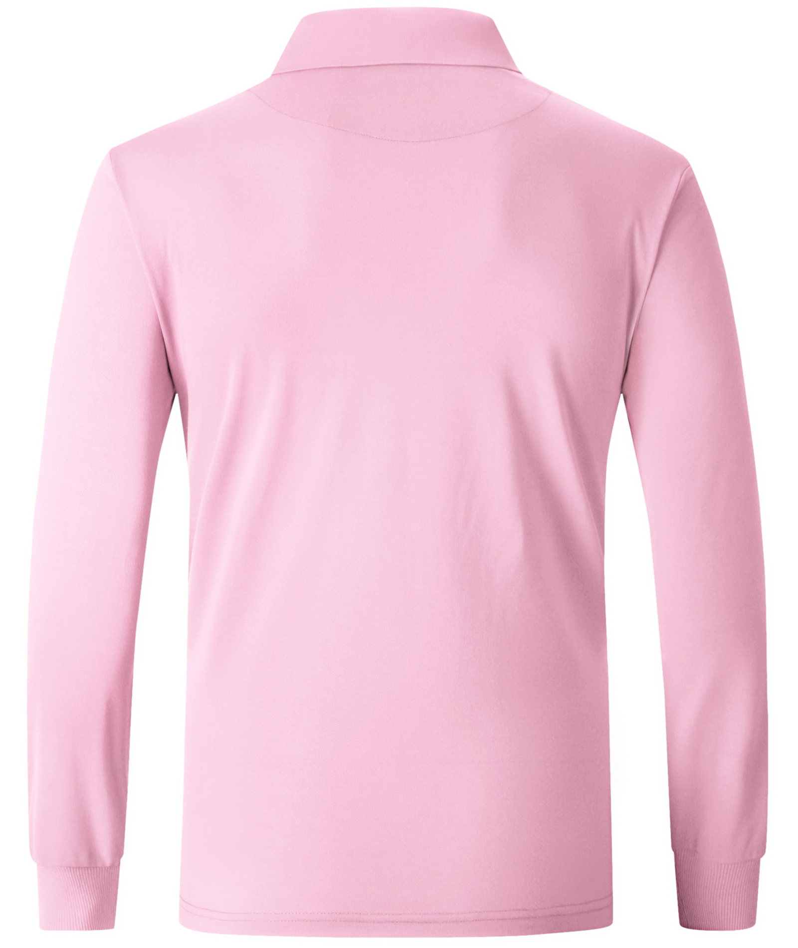 ZITY Men's Button Up Dri Fit Long Sleeve Polo Shirt-CFMPO00095