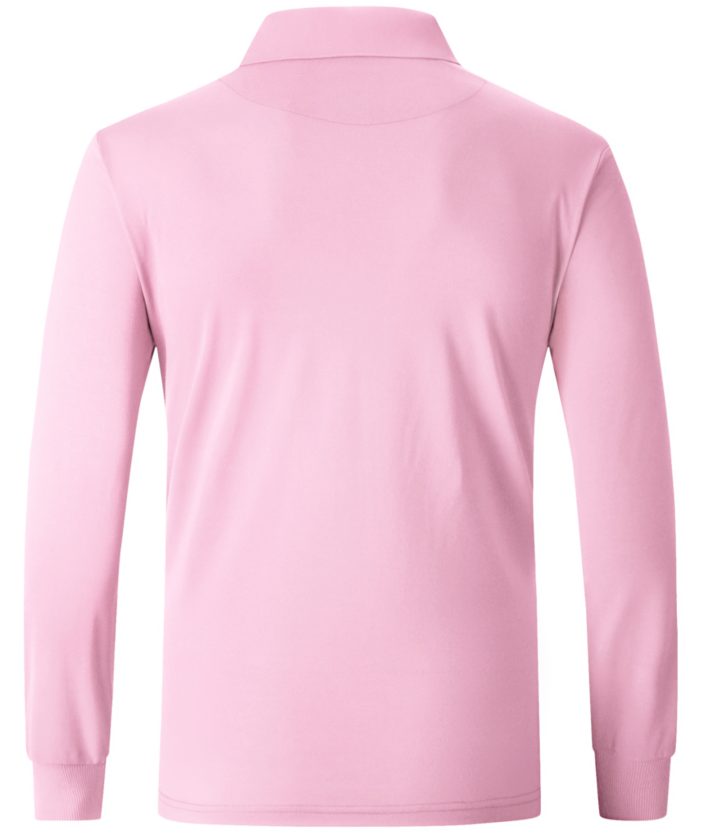 ZITY Men's Button Up Dri Fit Long Sleeve Polo Shirt-CFMPO00095