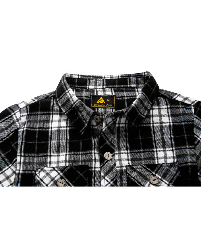 ZITY Men's Long Sleeve Casual Button Down Plaid Flannel Shirt-ZPK005339 | Zitysports