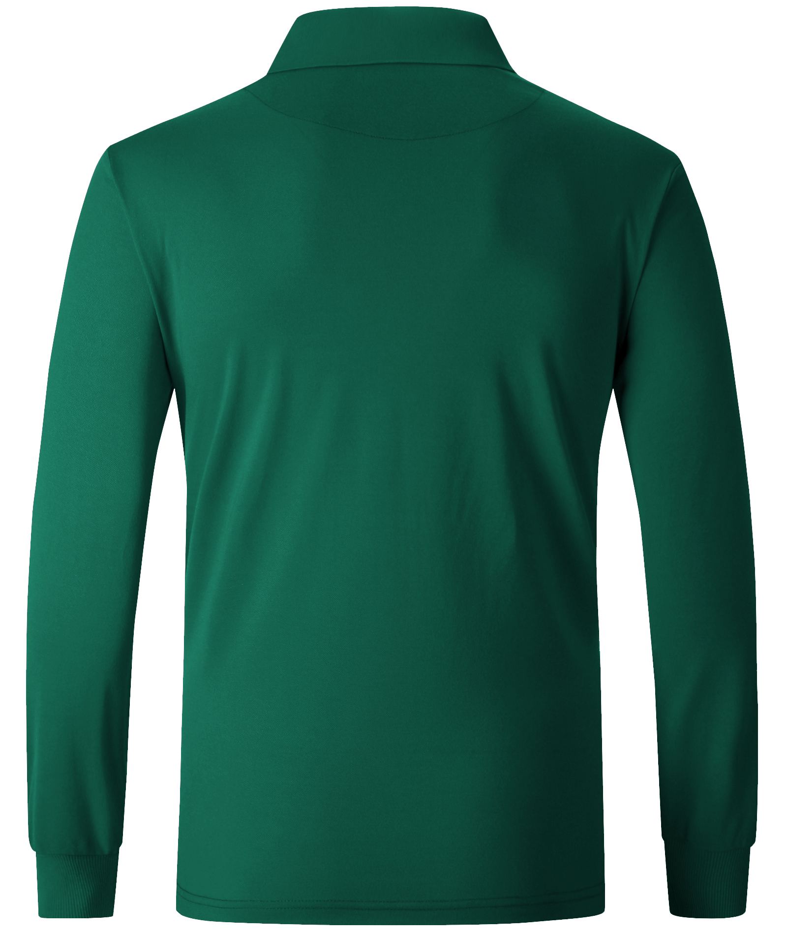 ZITY Men's Button Up Dri Fit Long Sleeve Polo Shirt-CFMPO00095