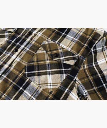 ZITY Men's Button Up Long Sleeve Plaid Hoodie-CUMLT03681|Zitysports