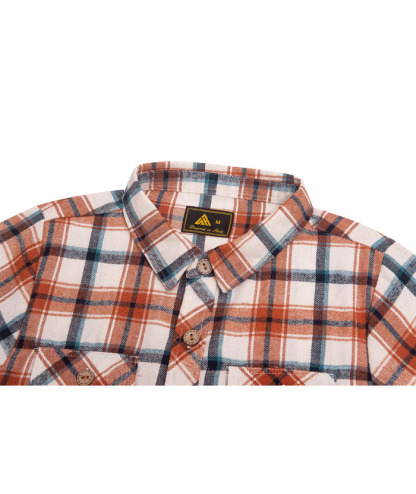 ZITY Men's Long Sleeve Casual Button Down Plaid Flannel Shirt-ZPK005339 | Zitysports