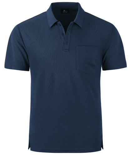 ZITY Men's Solid Color Fast Dry Neck Air Force with Pocket Polo Shirt-ZPK008914 | Zitysports