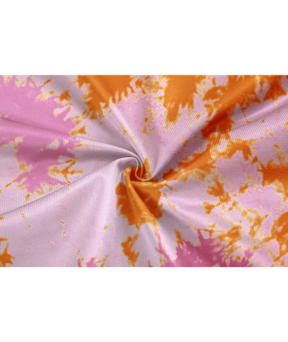 ZITY Women's Tie Dye Full Zipper Fleece Hoodie-CUWFH01516