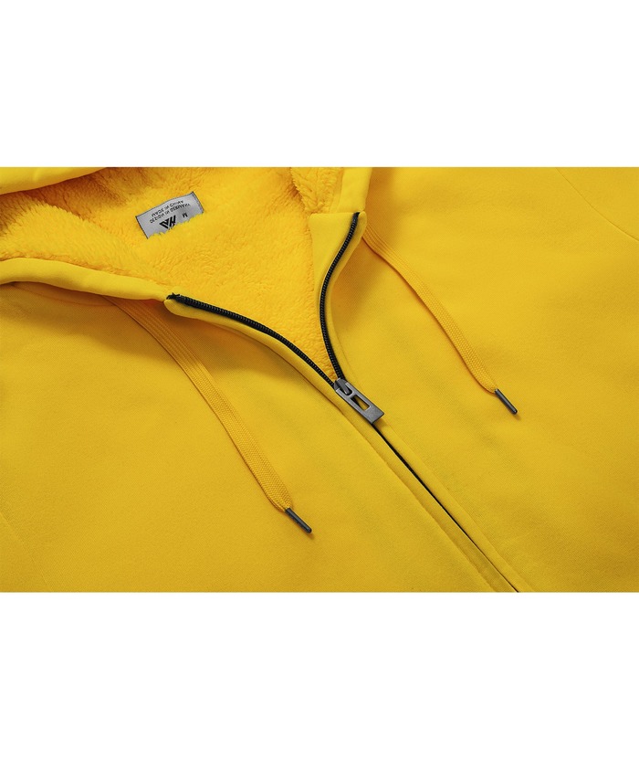 ZITY Men's Solid Hooded Jacket Thick Fleece Hoodie For Fall Winter-ZPK007270 | Zitysports