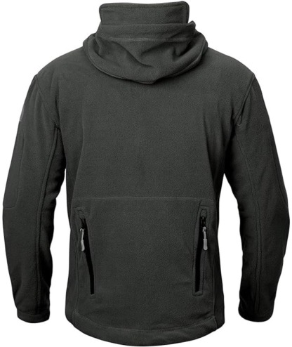 ZITY Men's Solid Microfleece Tactical Hoodie Jacket-ZPK007673 | Zitysports