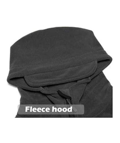 ZITY Men's Solid Microfleece Tactical Hoodie Jacket-ZPK007673 | Zitysports