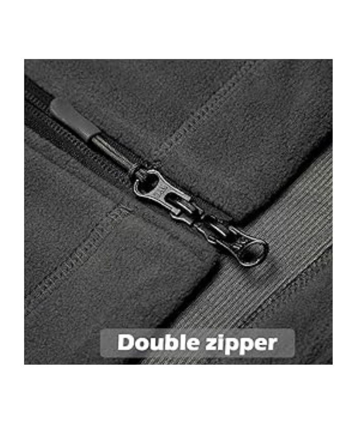 ZITY Men's Solid Microfleece Tactical Hoodie Jacket-ZPK007673 | Zitysports