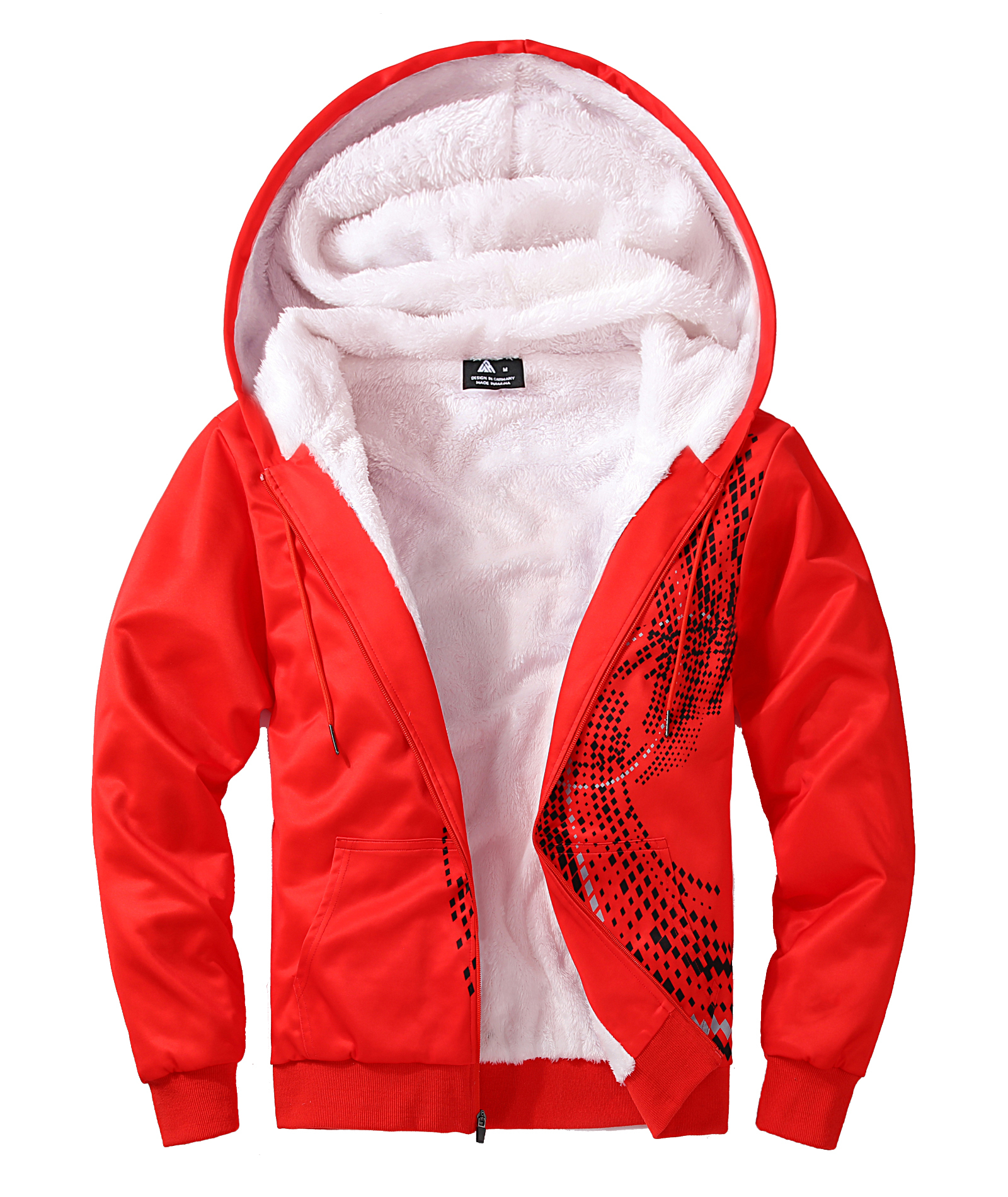 ZITY Men's Long Sleeve Full Zipper Winter Casual Hoodie-CFMWY00038