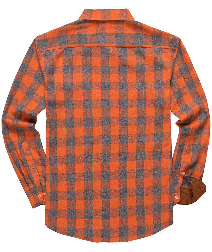 ZITY Men's Plaid Button Up Shirt with Flap Pocket Spring Fall Top-ZPK006565 | Zitysports