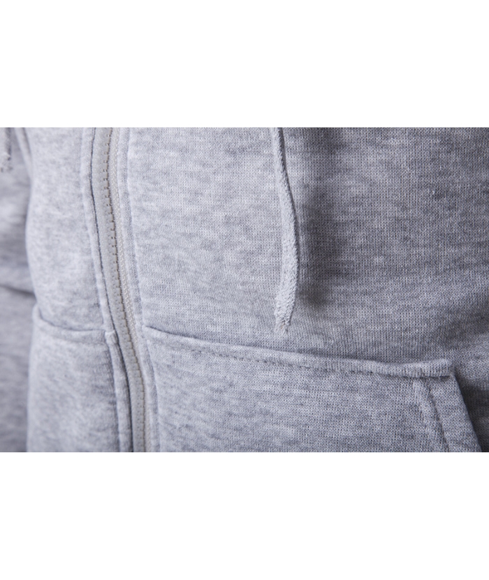 ZITY Men's Long Sleeve Solid Color Fleece Kangaroo Pocket Hoodie-DUMFH04879 | Zitysports