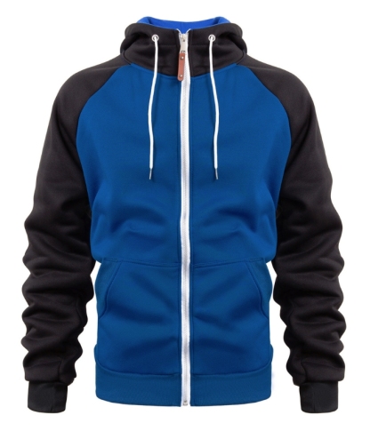 ZITY Men's Color Block with Pocket Zip Up Outdoor Hoodie-DUMFH04909|Zitysports