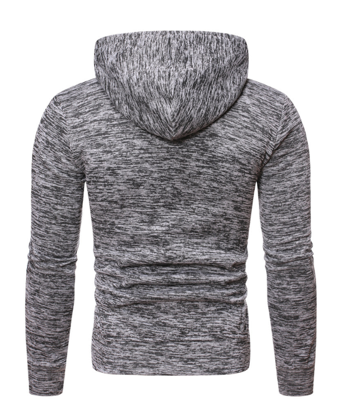 ZITY Men's Slim Fit Solid Color Gym Sweatshirt Hooded Jacket-DUMHD04967|Zitysports