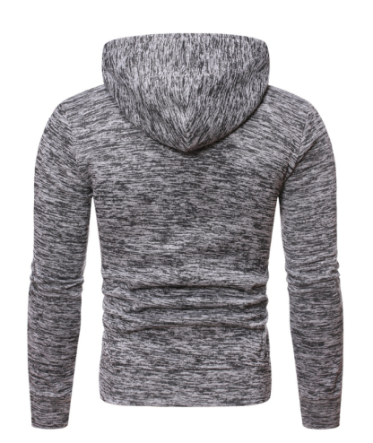 ZITY Men's Slim Fit Solid Color Gym Sweatshirt Hooded Jacket-DUMHD04967|Zitysports