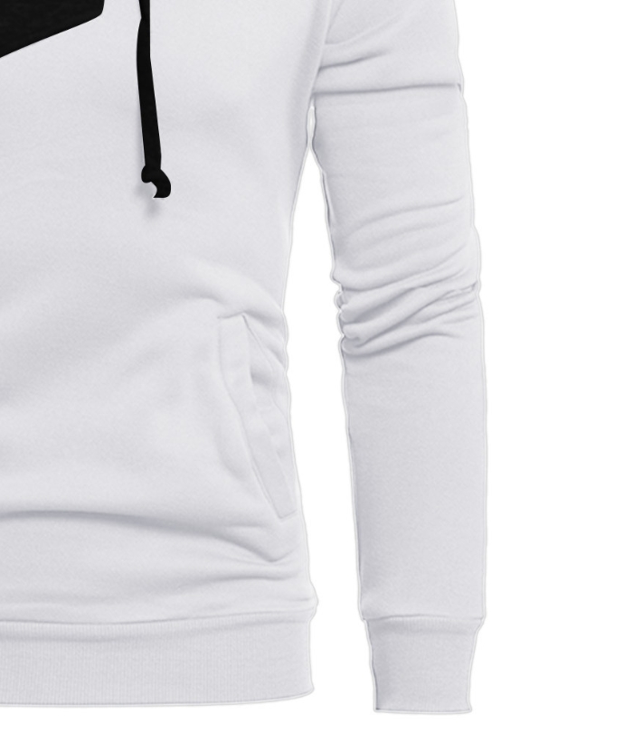 ZITY Men's Long Sleeve Patchwork Color Block Athletic Hoodie-DUMFH04916|Zitysports