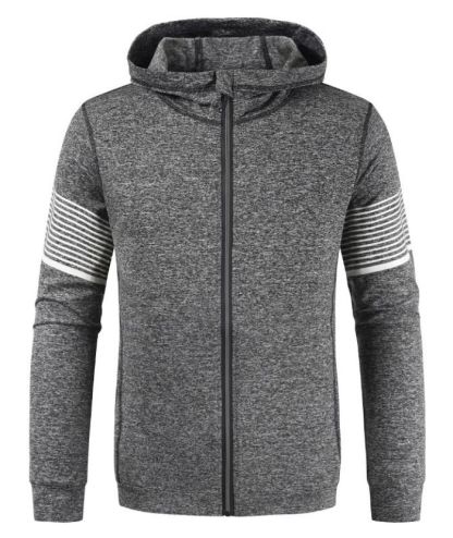 ZITY Men's Long Sleeve Full Zip Casual Plus Size Sweatshirt Hoodie-DUMHD05021|Zitysports
