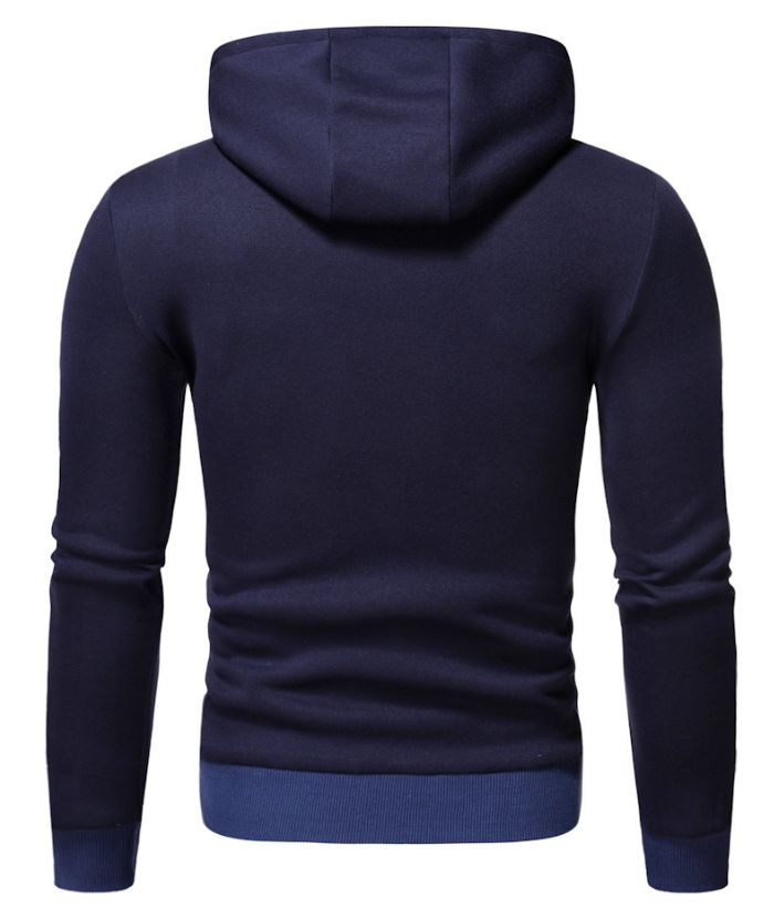 ZITY Men's Fashion Button Fleece Casual Long Sleeve Outdoor Hoodie-DUMFH05034|Zitysports