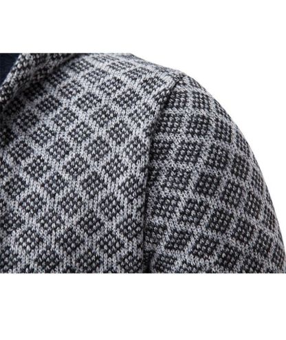ZITY Men's Knitted Zip-Up Long Sleeve Hoodie-DUMFH05055|Zitysports