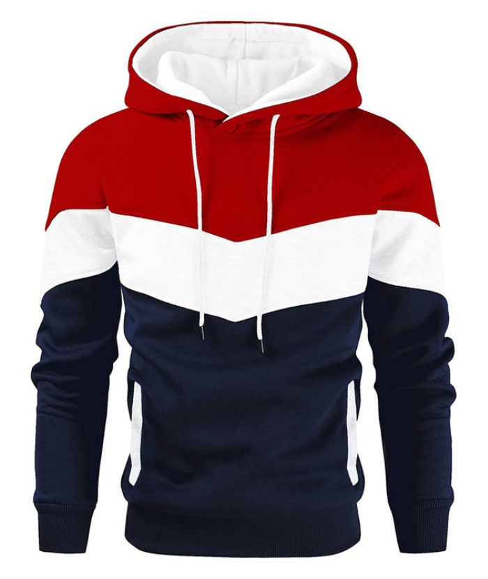 ZITY Men's Stripes Regular Fit Hoodie with Kangaroo Pocket-DUMFH05084|Zitysports