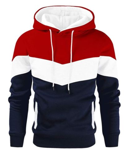 ZITY Men's Stripes Regular Fit Hoodie with Kangaroo Pocket-DUMFH05084|Zitysports