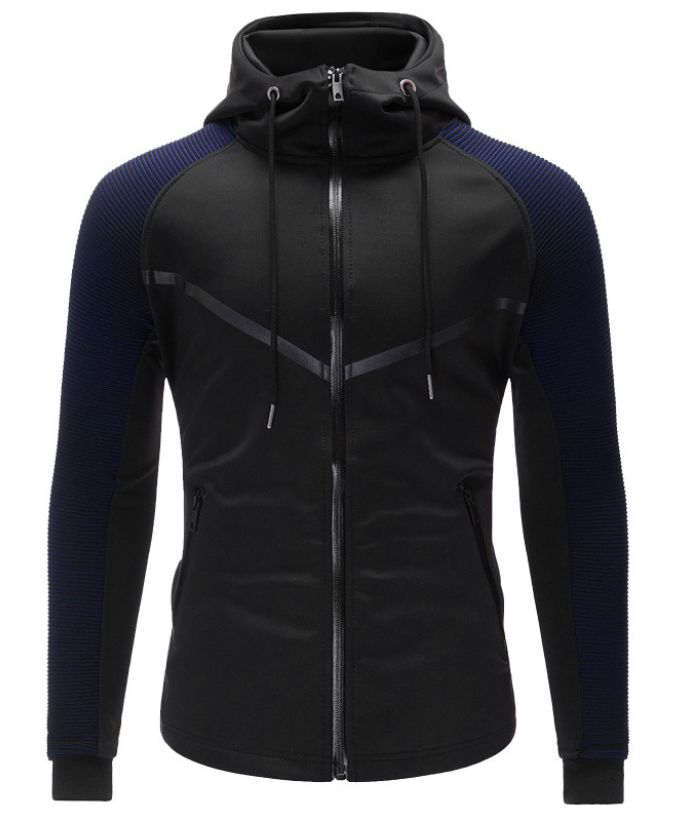 ZITY Men's Gym Sport Training Fitness Long Sleeve Zipper Hoodie-DUMHD05088|Zitysports