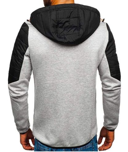 ZITY Men's Full Zip Casual Drawstring Long Sleeve Hoodie with Pockets-DUMFH05112|Zitysports