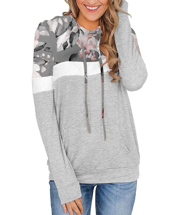 ZITY Women's Long Sleeve Casual Loose Fit Comfy Cute Hoodie-DUWFH05041|Zitysports