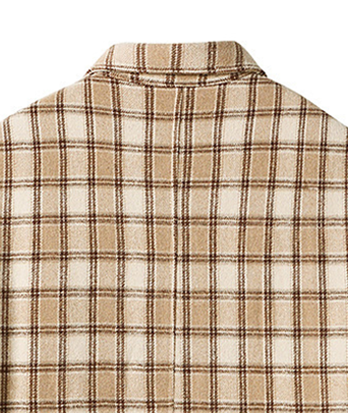 ZITY Men's Long Sleeve Cotton Plaid Flannel Shirt-DUMLT05315|Zitysports